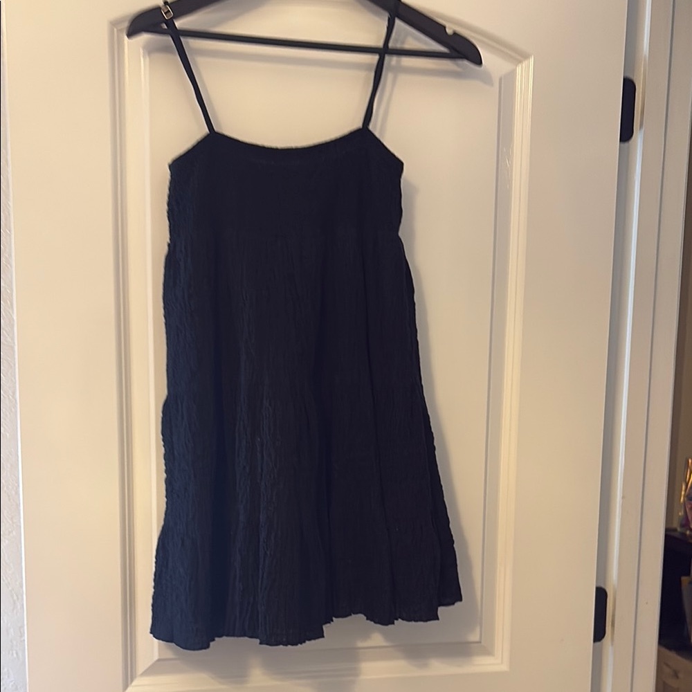 Zara Textured Black Top